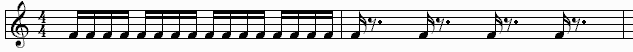 Picture of bars with sixteenth notes in them